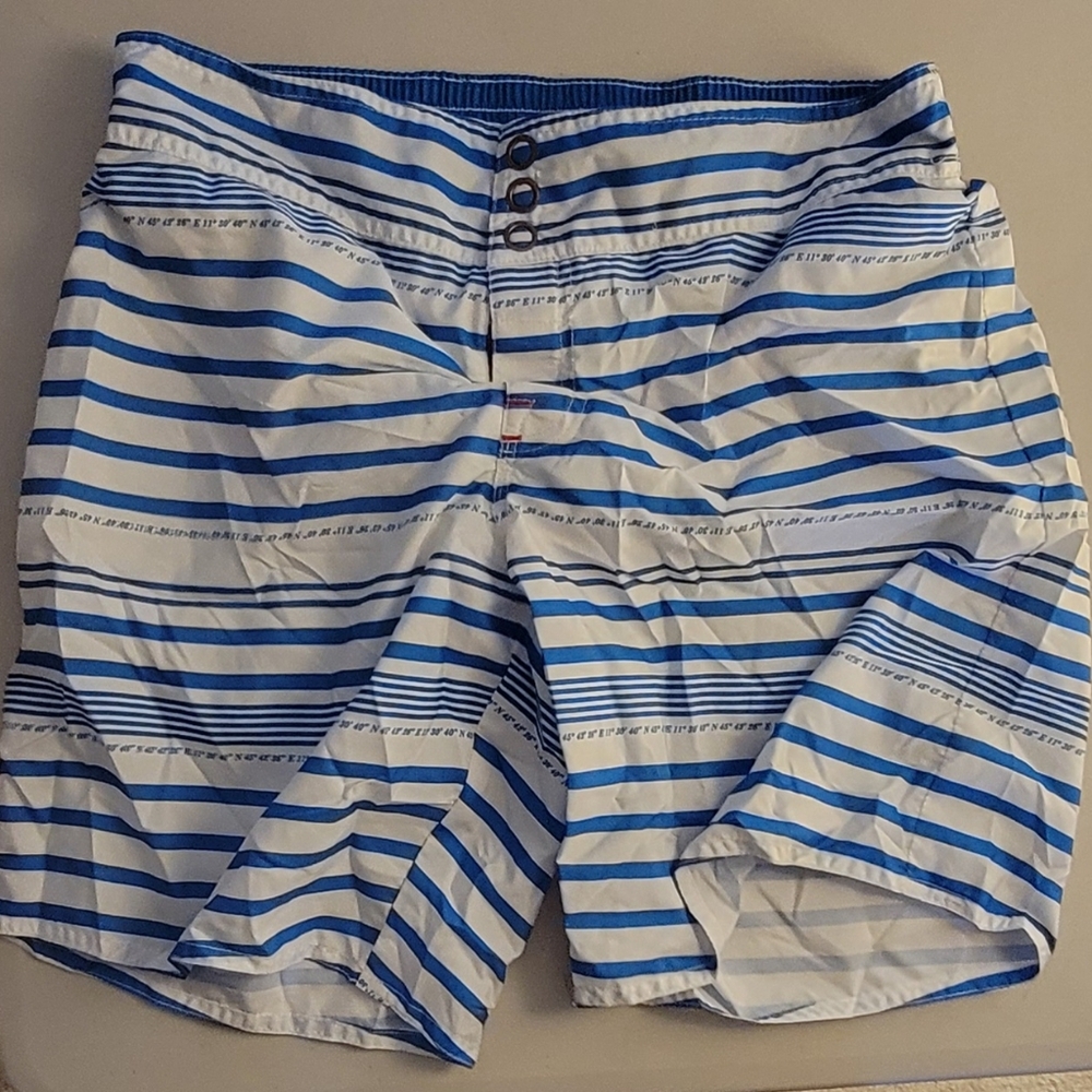 Diesel Blans Striped Swim Boxer Blue Medium